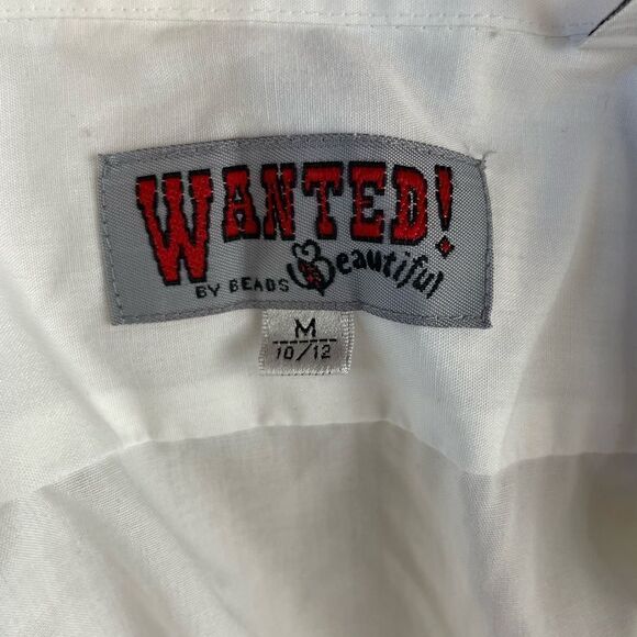 Wanted! Western Button Down Shirt Size M (10/12) EUC - Picture 6 of 7